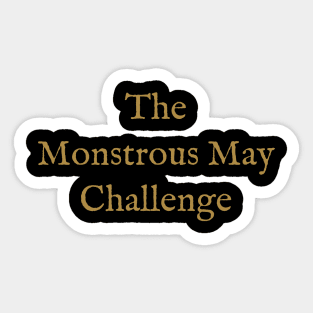 The Monstrous May Challenge Sticker